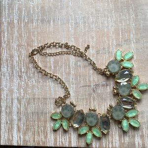 Shades of green J. Crew statement necklace